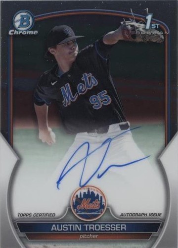 2023 Bowman Draft #BD-176 Austin Troesser New York Mets 1st