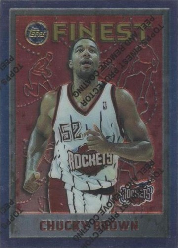 1995-96 Topps Finest - Chucky Brown #141