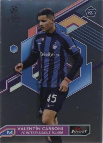 2022-23 Topps Finest UEFA Club Competitions Valentin Carboni #139