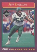 1992 Score Jeff Lageman #208