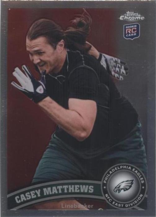 2011 Topps Chrome Casey Matthews #189