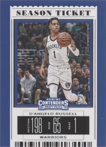 2019-20 Panini Contenders Draft Picks - D'Angelo Russell #10