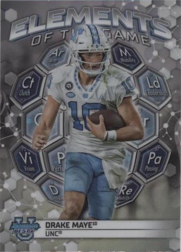 2023 Bowman's Best University Drake Maye #ETG-2