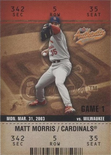 2003 Fleer Authentix - Matt Morris #14