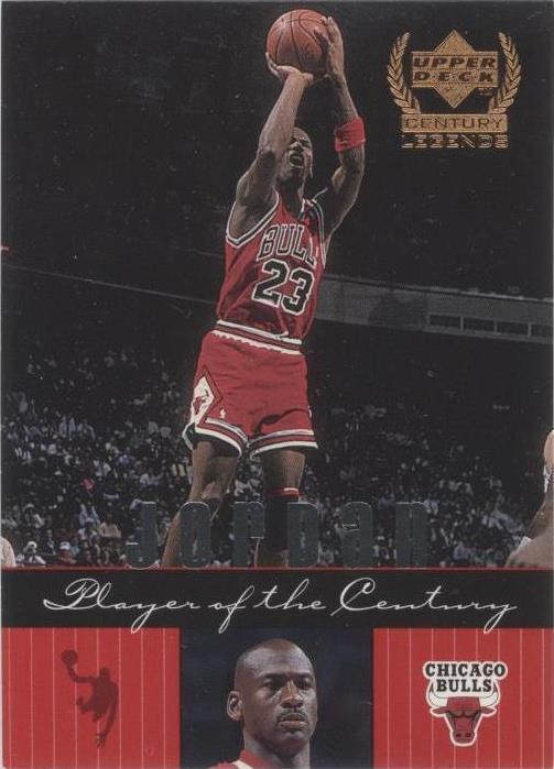 1998-99 Upper Deck Century Legends Michael Jordan #90 Player of the Century Card
