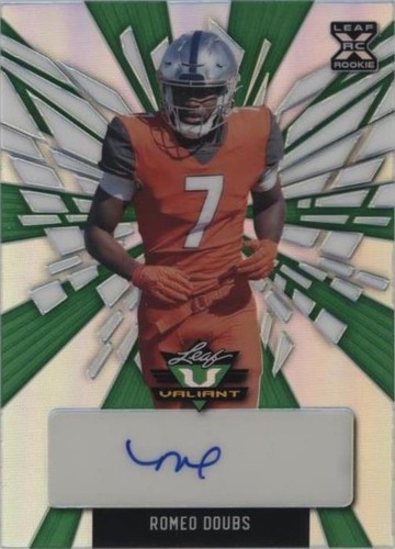 2022 Leaf Valiant Romeo Doubs #BA-RD1
