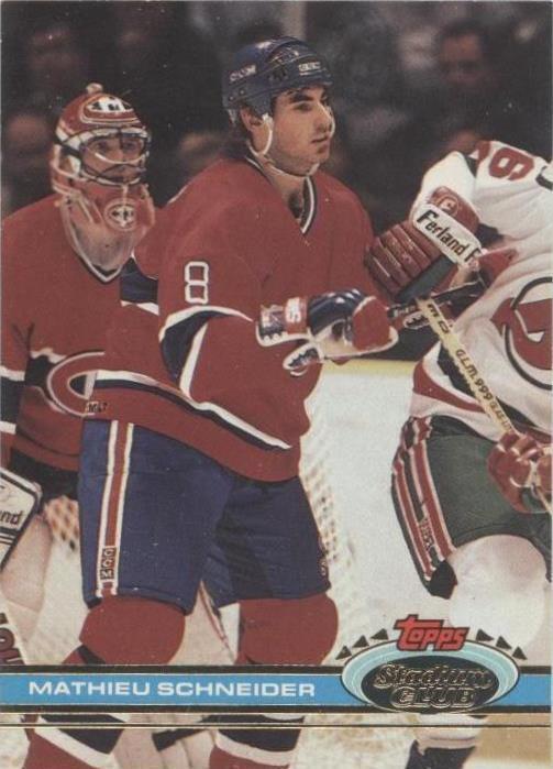 1991-92 Topps Stadium Club - Mathieu Schneider #262