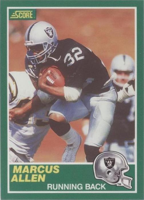 1989 Score Marcus Allen #234