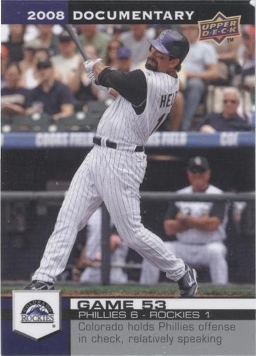 2008 Upper Deck Documentary - Todd Helton #1593