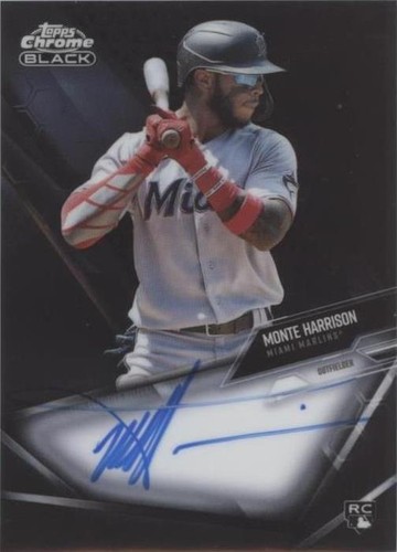 2021 Topps Chrome Black - Monte Harrison #CBA-MH
