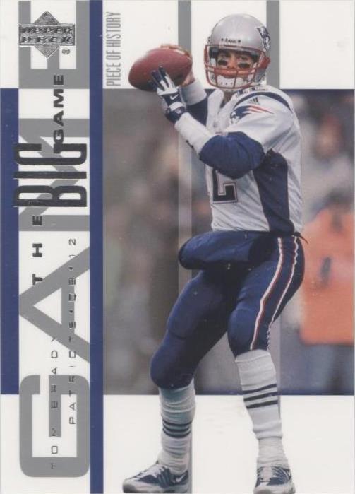 2002 Upper Deck Piece Of History Tom Brady #BG-18