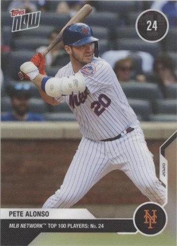2020 Topps Now MLB Network Top 100 Players - Pete Alonso #MN24