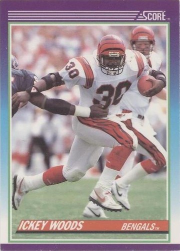 1990 Score Ickey Woods #130