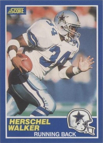 1989 Score Herschel Walker #34