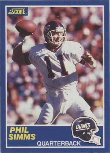 1989 Score Phil Simms #6