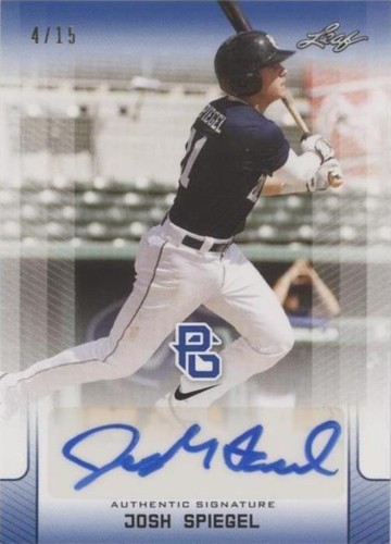 2017 Leaf Perfect Game National Showcase - Josh Spiegel #BA-JS3