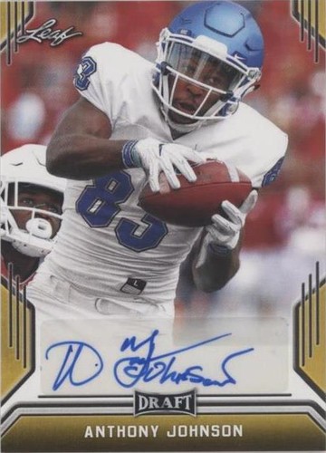 2019 Leaf Draft Anthony Johnson #BA-AJ1