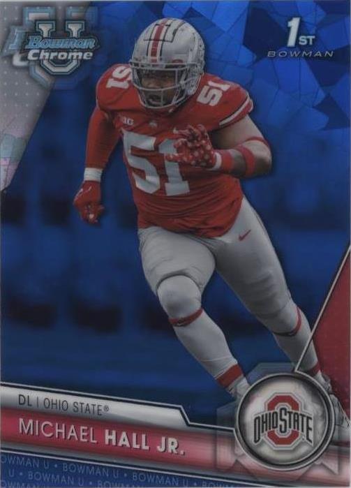 2023 Bowman University Chrome Sapphire Edition Michael Hall Jr. #170