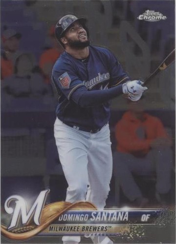2018 Topps Chrome - Domingo Santana #93