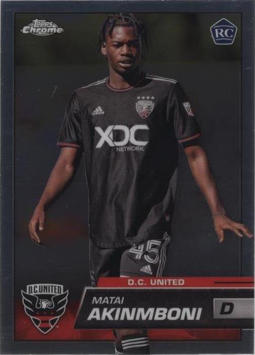 2023 Topps Chrome MLS Matai Akinmboni #91