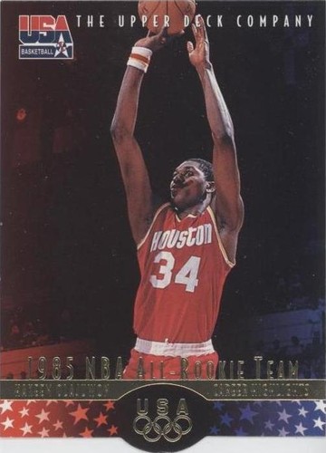 1996 Upper Deck USA Basketball Deluxe Gold Edition - Hakeem Olajuwon #21