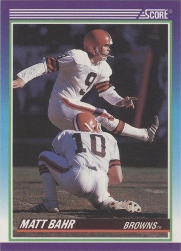 1990 Score Matt Bahr #538