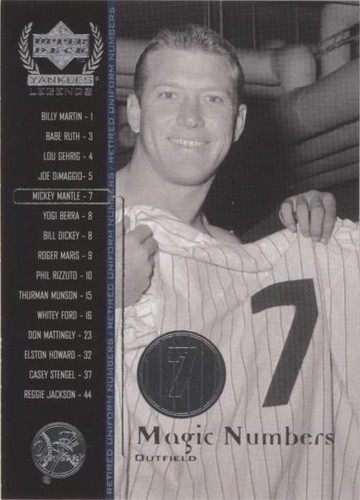 スポーツ選手 2000 FLEER Feel The Game Mickey Mantle 2000 FLEER GREATS OF THE GAME MICKEY MANTLE FEEL THE GAME