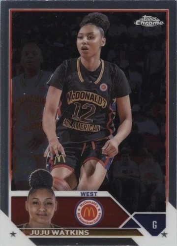 juju watkins silver topps chrome card wnba basketball 2023 23 
