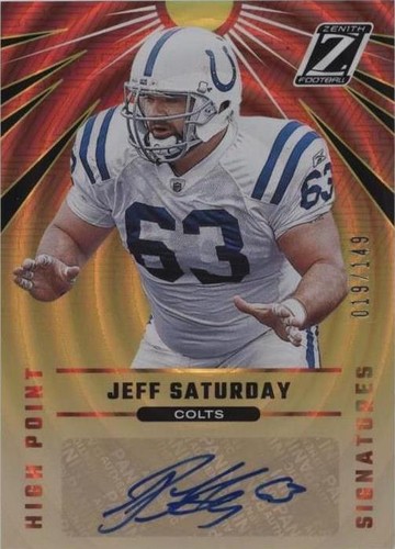 2021 Panini Zenith Jeff Saturday #HPS-JS