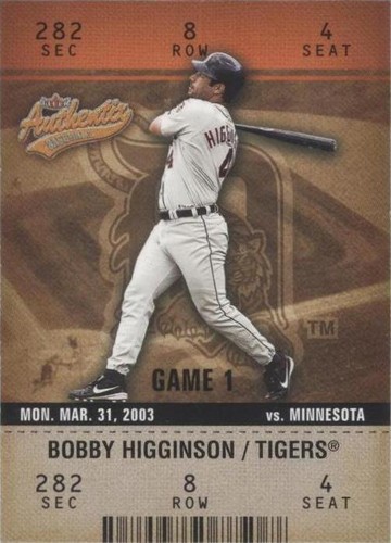 2003 Fleer Authentix - Bobby Higginson #96