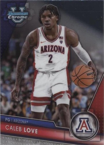 2023-24 Bowman University Chrome - Caleb Love #58