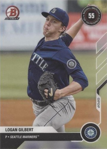 2020-21 Bowman Next Topps Now Baseball America Top 100 Prospects - Logan Gilbert #BA-12