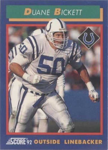 1992 Score Duane Bickett #16