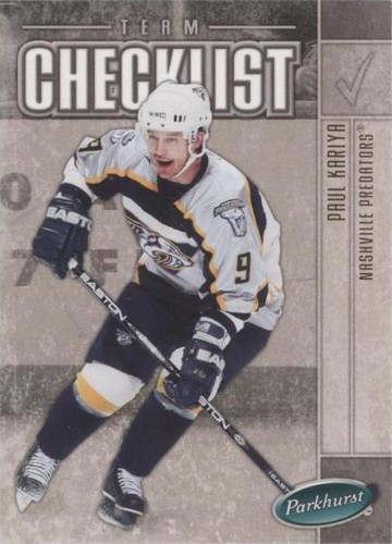 2005-06 Parkhurst - Paul Kariya #687