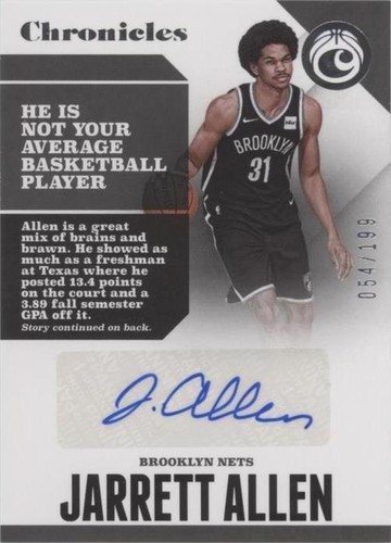 2017-18 Panini Chronicles - Jarrett Allen #CA-JAL