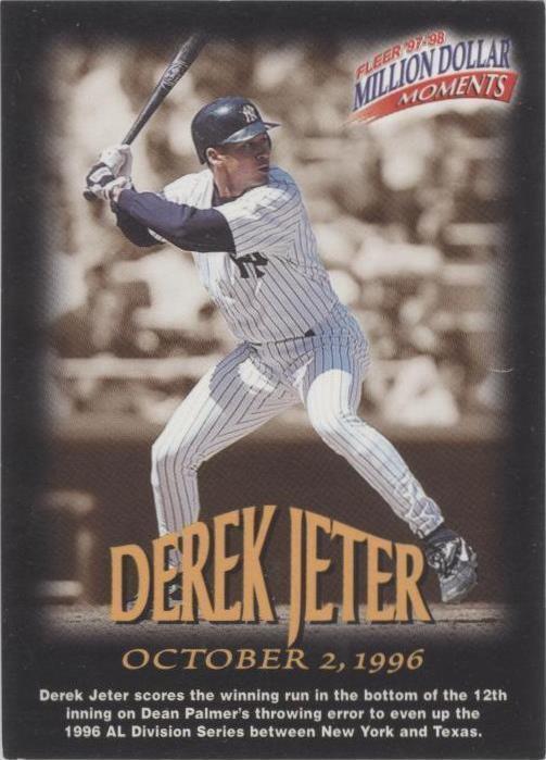 Fleer Million Dollar Moments 1997-98 - Derek Jeter #2