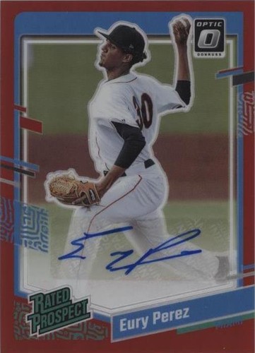 Eury Perez 2023 Donruss #242 Red Foil #d 585/2023 Marlins | eBay