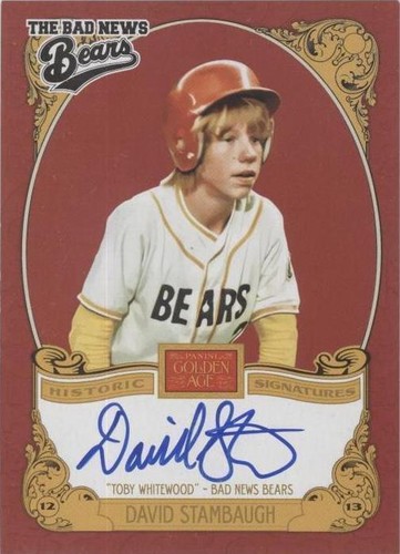 2013 Panini Golden Age - David Stambaugh #DST