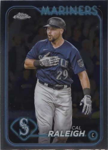 2024 Topps Stadium Club - Cal Raleigh #247 Chrome Seattle Mariners