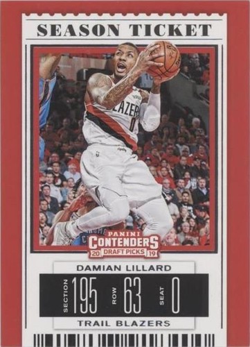 2019-20 Panini Contenders Draft Picks - Damian Lillard #11