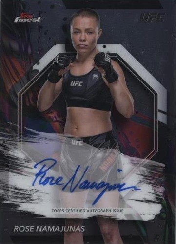 2024 Topps Finest UFC - Rose Namajunas #FA-RNS
