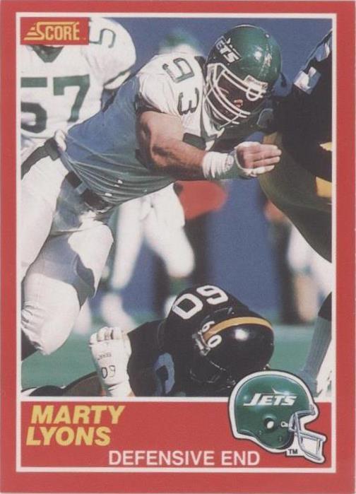 1989 Score Marty Lyons #160