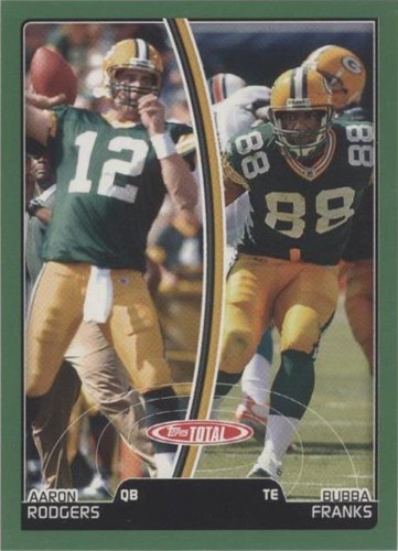 2007 Topps Total Aaron Rodgers Bubba Franks #383