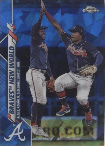 2020 Topps Chrome Sapphire Edition - Ozzie Albies Ronald Acuña Jr. #538