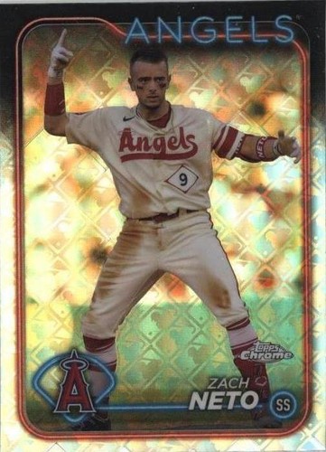 2024 Topps Chrome Logofractor Edition - Zach Neto #123
