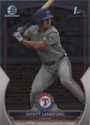 BGS ワイアット・ラングフォード サイン 2023 Bowman Draft Wyatt Langford 2023 Bowman Draft Class of 2023 Auto #23AWL