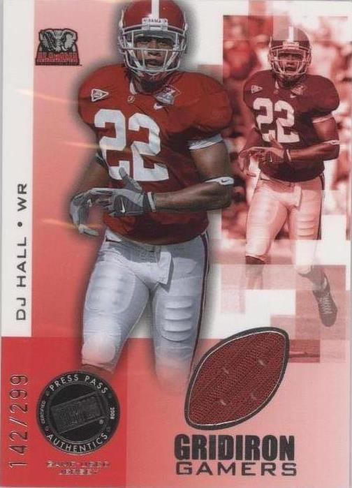 2008 Press Pass DJ Hall #GG-DH