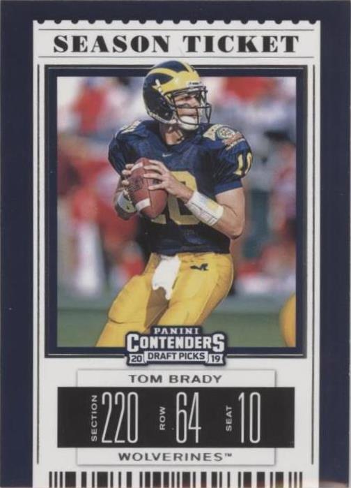 Panini Contenders Draft Picks 2019 Tom Brady #96