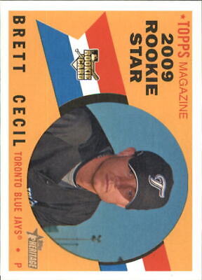2009 Topps Heritage Toronto Blue Jays Baseball Card #529 Brett Cecil Rookie. rookie card picture