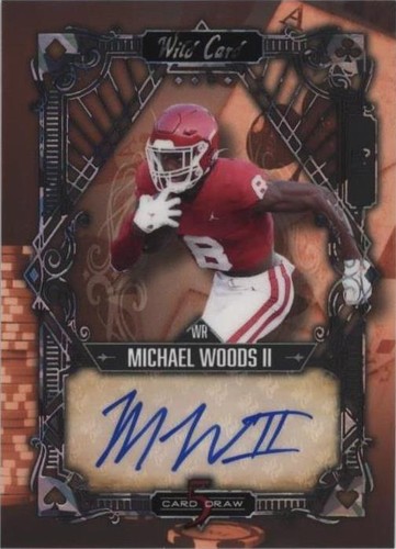 2022 Wild Card 5 Card Draw Michael Woods II #5CDV-90